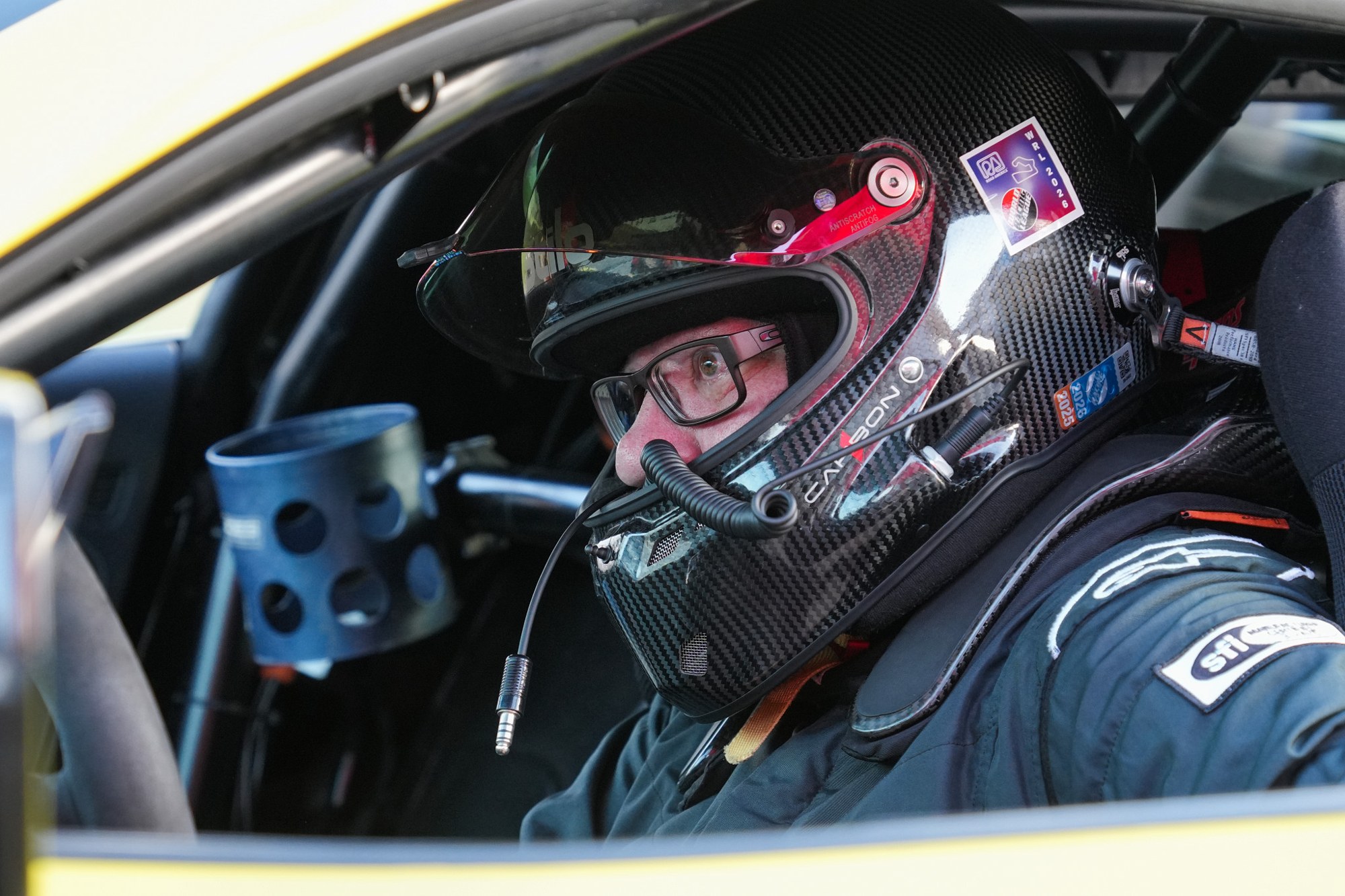 Driver portrait in the cockpit