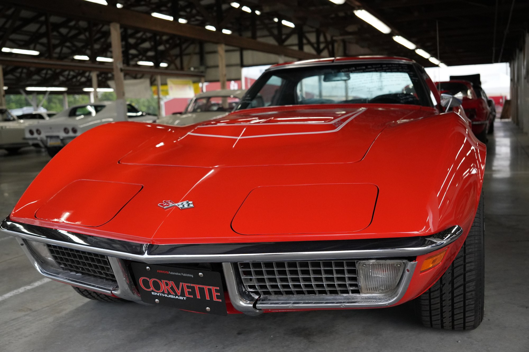 Classic red Corvette