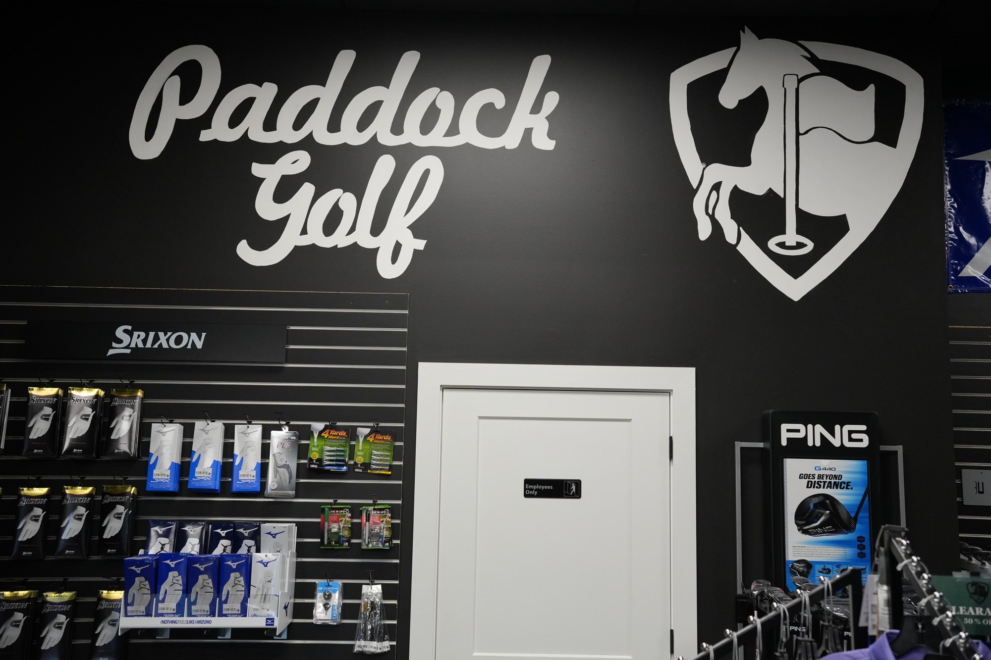 Paddock Golf branding and interior