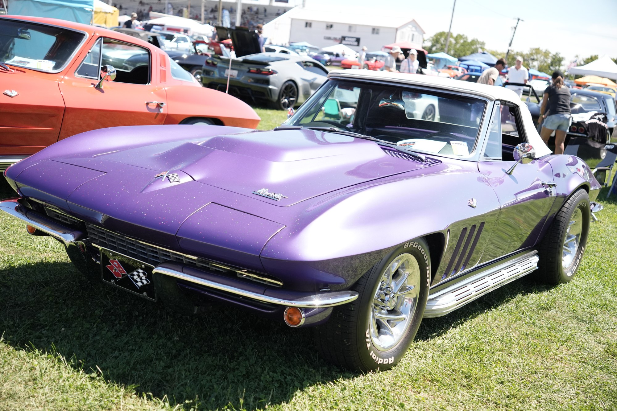 Purple classic Corvette