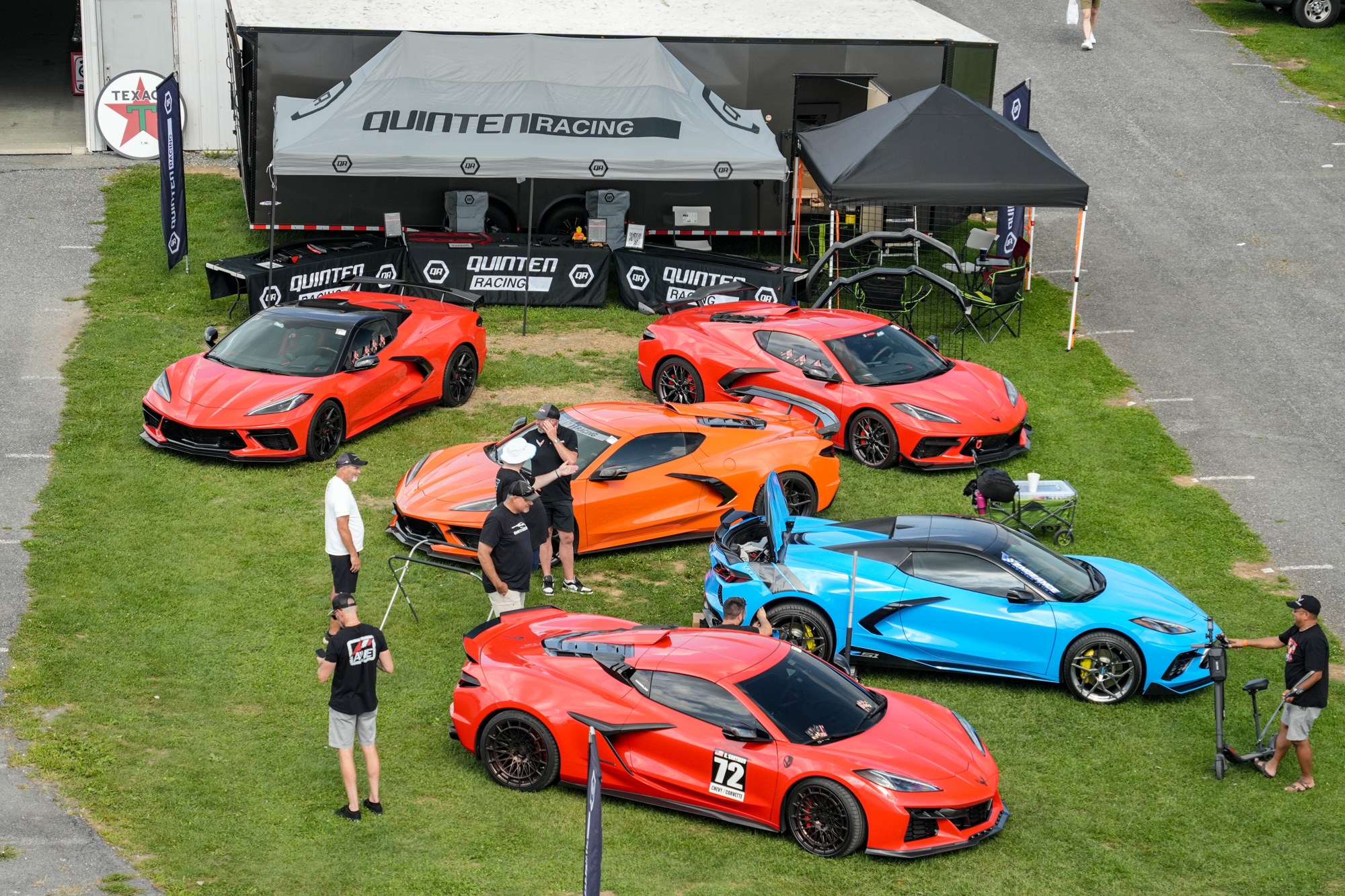 Corvette display at Carlisle