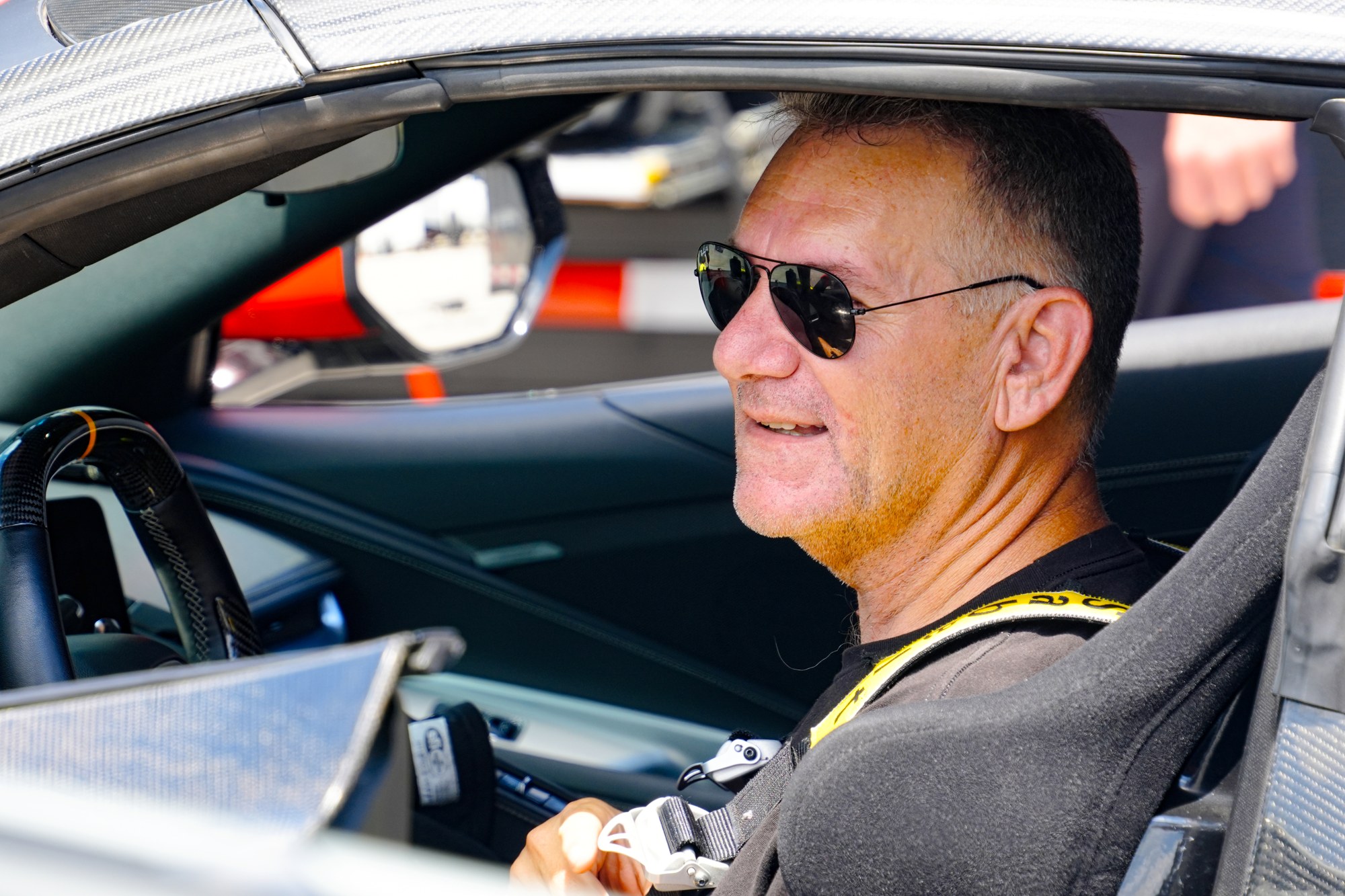 Autocross driver portrait