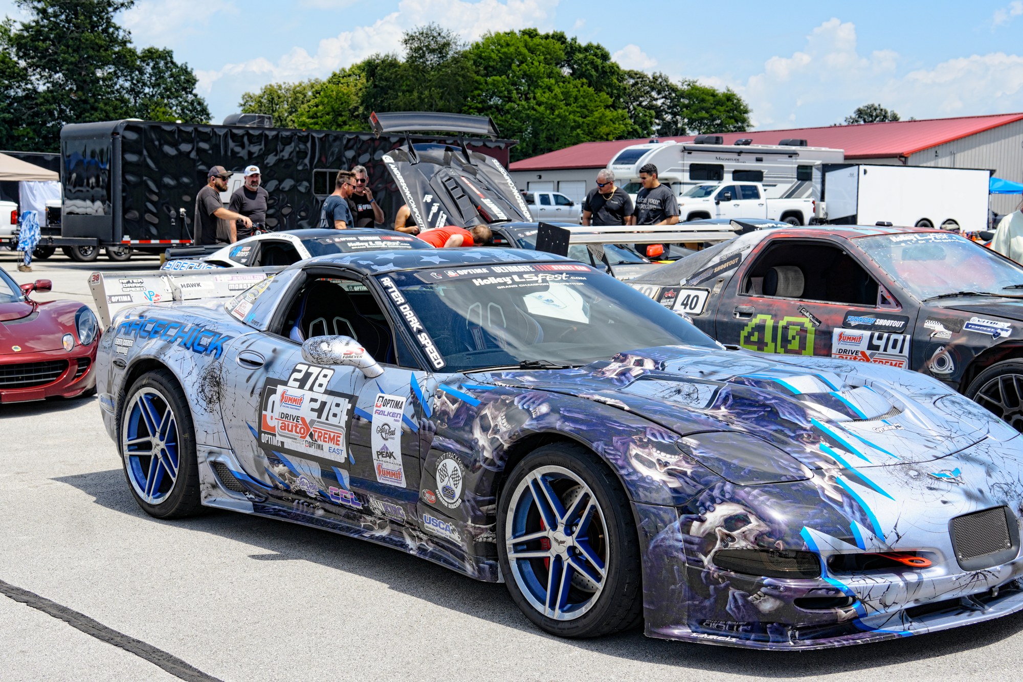 Custom Corvette at MSP Autocross