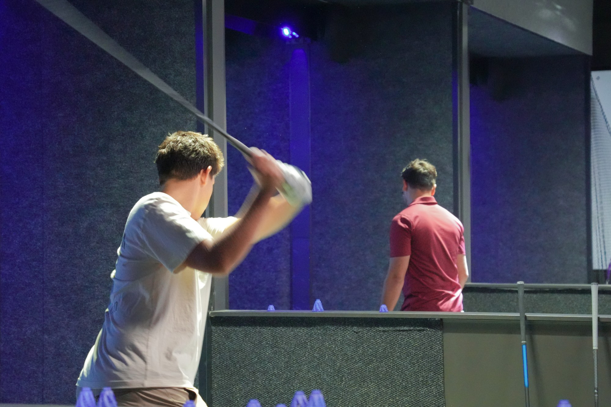 Table tennis during the fundraiser