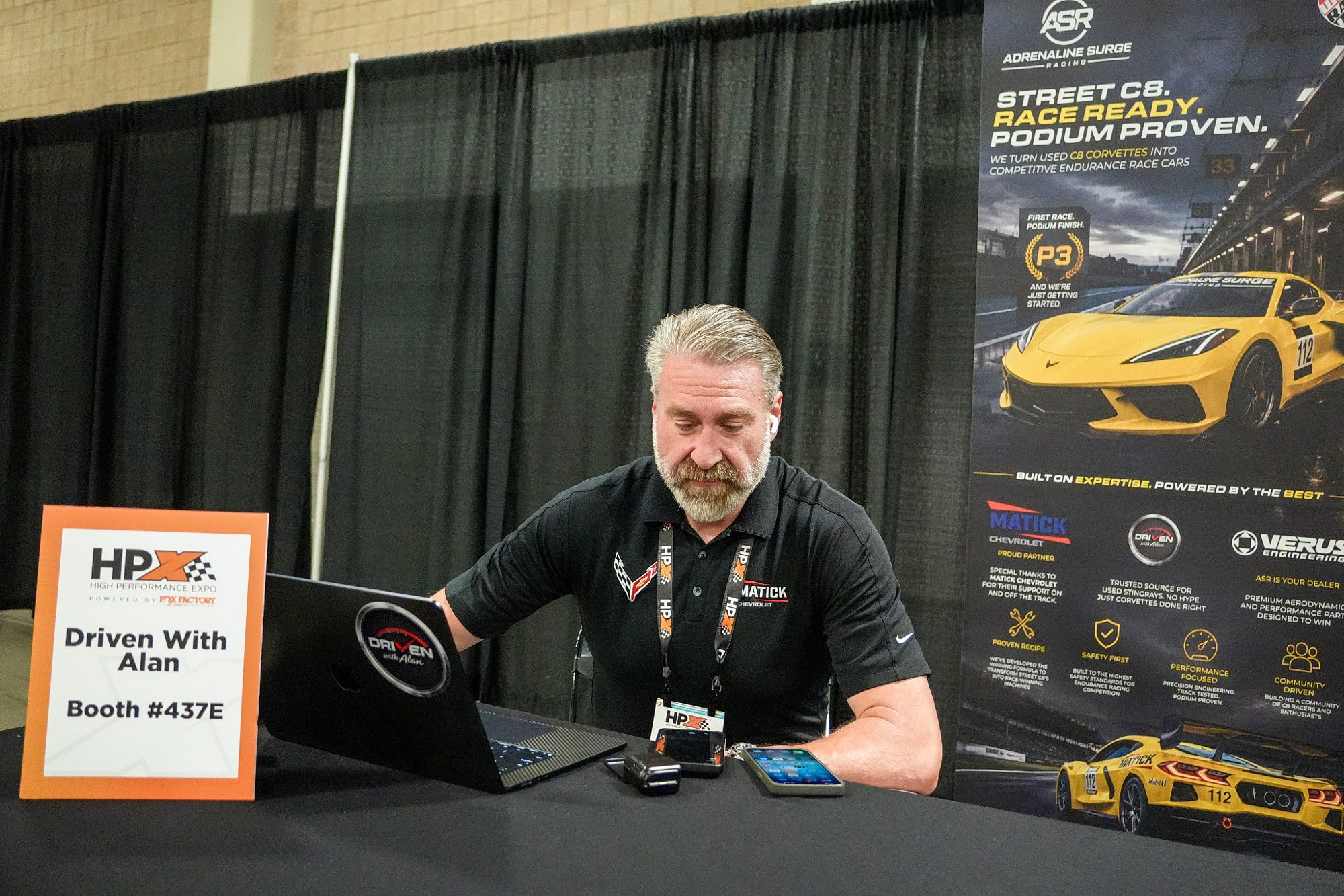 Conversation at the HPX booth