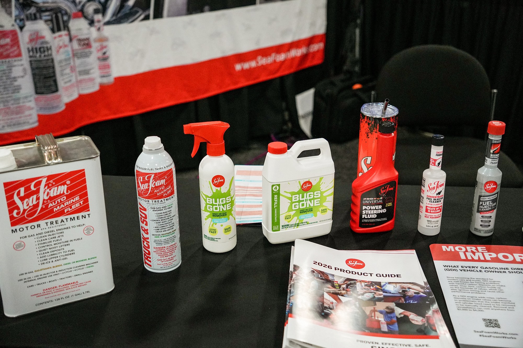 Automotive products on display